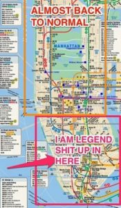 Subway Map During Sandy
