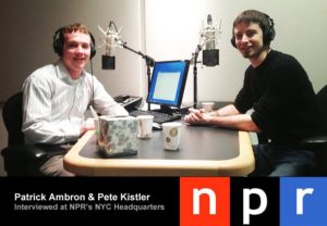 Patrick Ambron And Pete Kistler On Npr